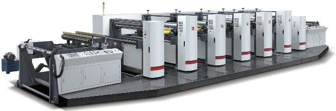 Multicolor Narrow Web Roll To Roll Flexo Printing Machine For Paper Film