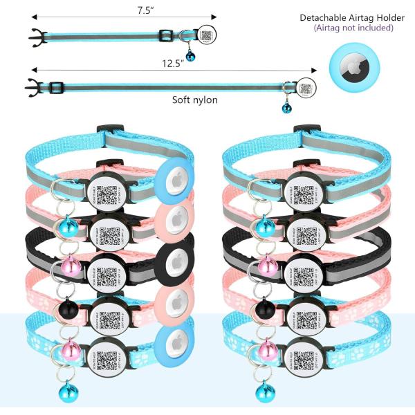 Customized Logo Acceptable Pet Trainer Collar with QR Code Soft Polyester Material
