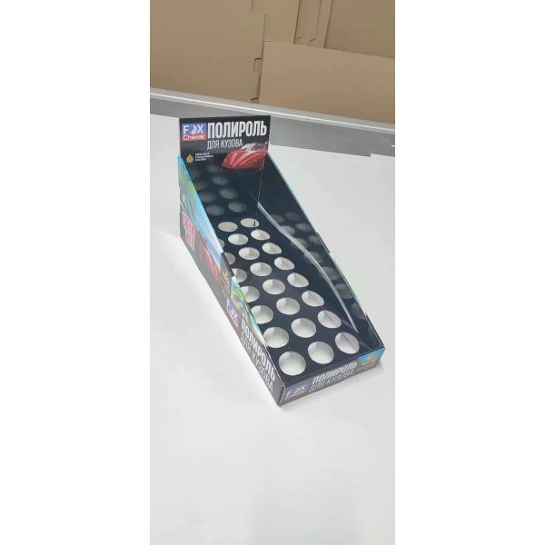 Custom Shelf Ready Box Tear Away Packaging Display Boxes Foldable Paper Retail Cardboard Counter Display Box