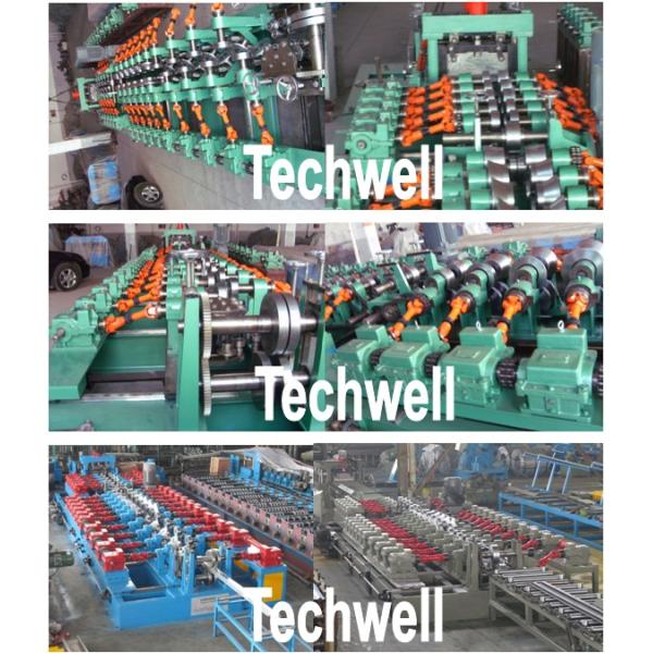Auto Size Changeable C Z Shaped Purlin Roll Forming Machine With Gimbal Gearbox Drive