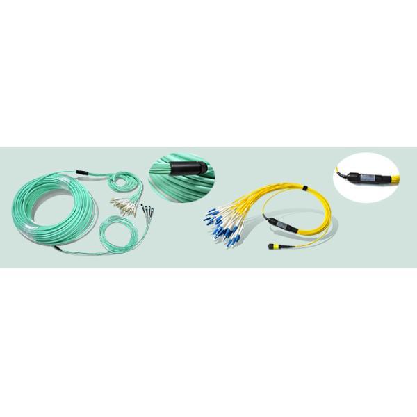 8f 12f 24f Singlemode Multimode MPO/MTP To LC MPO Breakout Cable Patch Cord