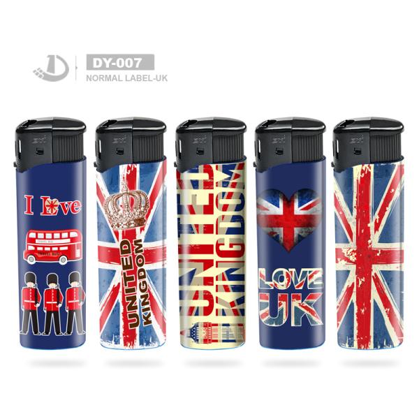 Custom Plastic Electric Lighter with Child Resistance and Solid Color