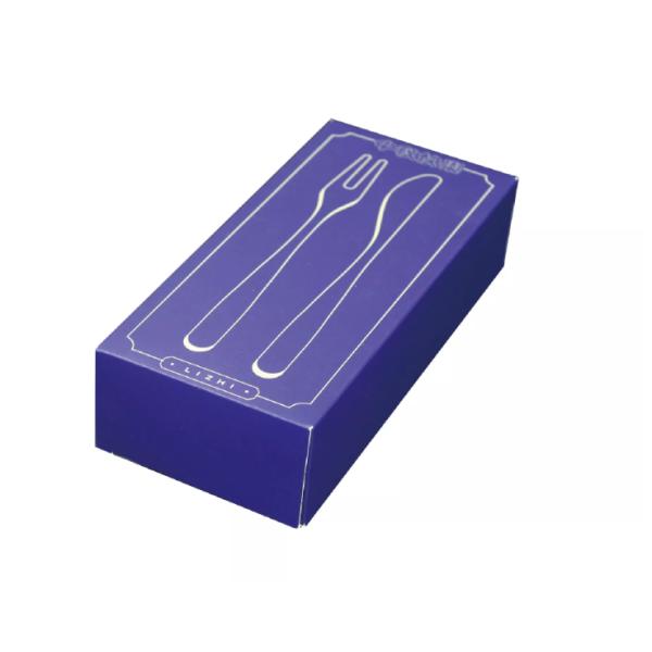 Varnishing Dinnerware Packaging Boxes Dinner Set Box For Fork Spoon