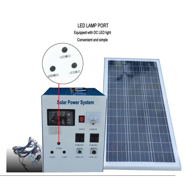 100w Off Grid Solar System Monocrystalline Silicon Solar Panel 24V ABS Material
