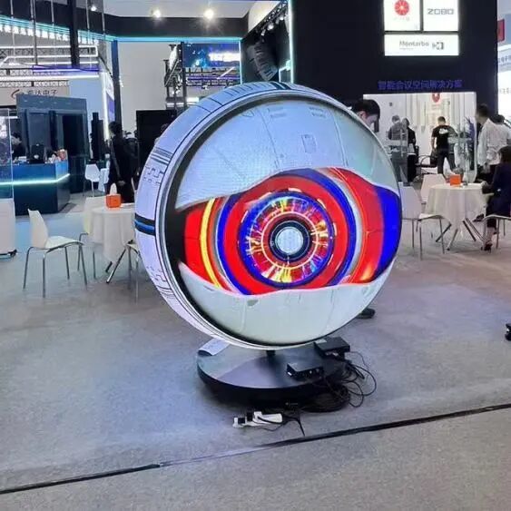 Seamless Splicing Spherical LED Display Screen Floor Mounted