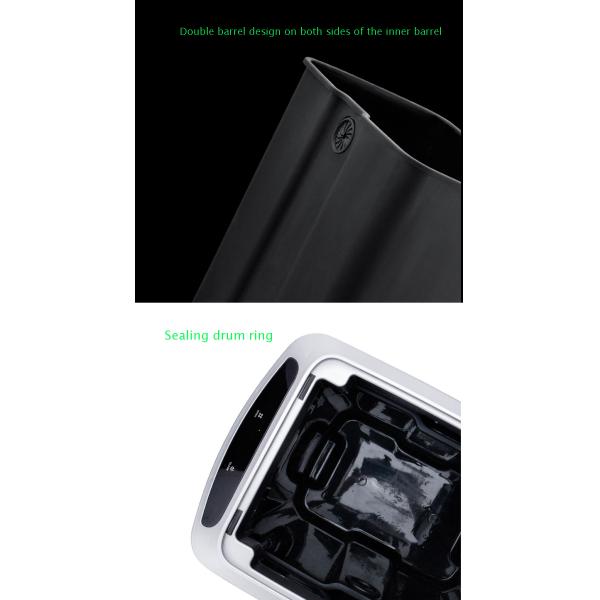 Kitchen Large Home Automatic Charging Smart Induction Stainless Steel Electric Trash Can with Lid