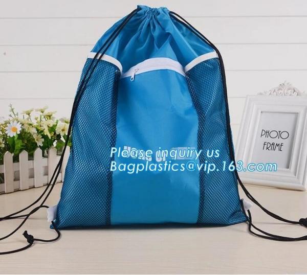 Cute T shirt non woven shopping reusable foldable polyester carry bag,custom foldable waterproof polyester Drawstring Ba