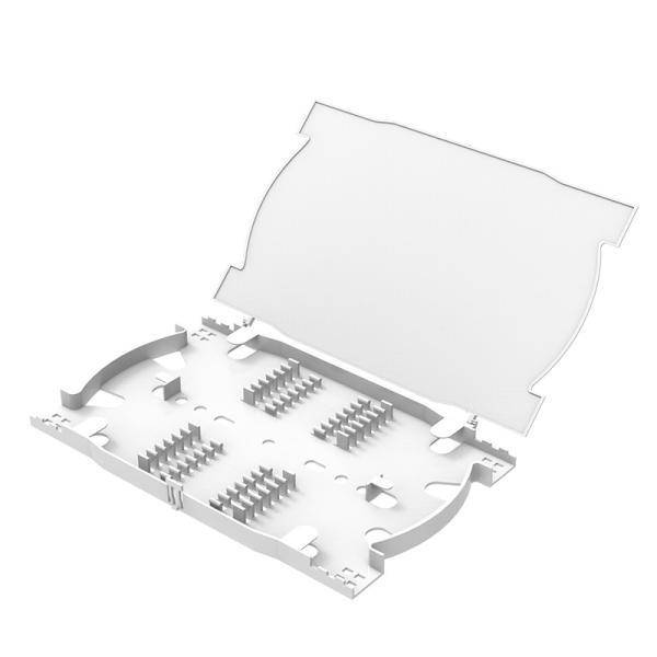 ABS Plastic Box Type Fiber Optic Splice Tray for Installation Protection Class IP54