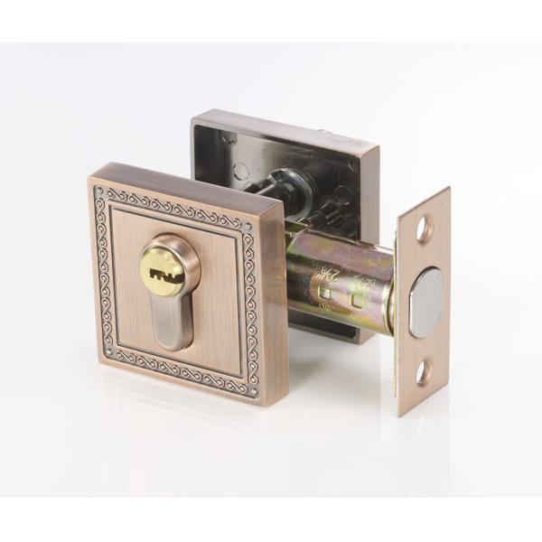 Polished Brass Square Deadbolt Lock Antique Copper
