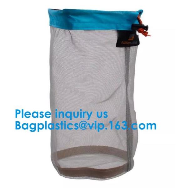 Premium Nylon Beach Laundry Mesh Drawstring Bag Nylon Mesh Gift Bag/Small Drawstring Mesh Bag Bagease Bagplastics