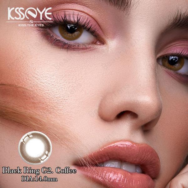 Buy 14.5mm Tinted Contact Lenses Non Prescription Hazel Brown Eyes Lens at wholesale prices