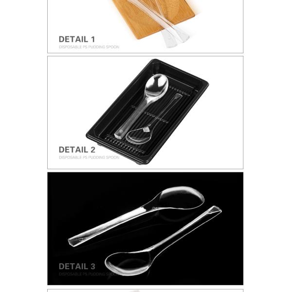 EPK new design disposable ps ice cream spoon with safety material