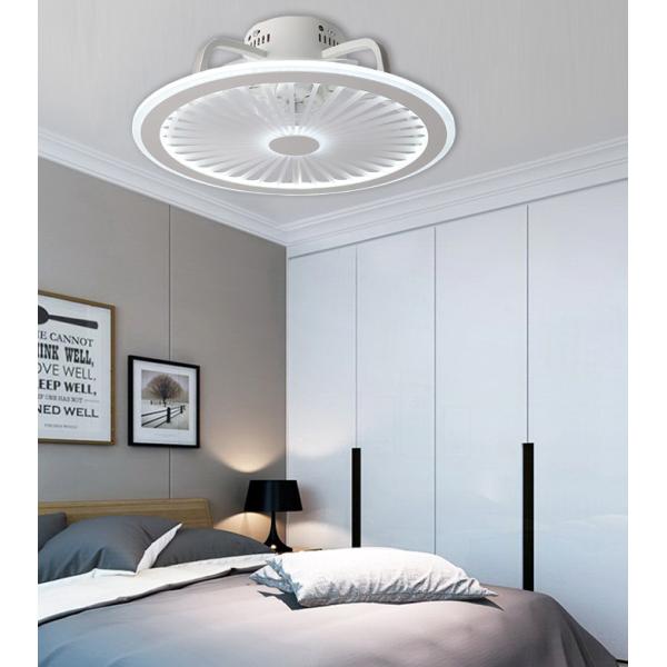 Enclose Flush Bladeless Ceiling Fan With Led Light 3 Blades
