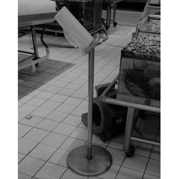 Knock Down 25cm Height Poly Bag Holder For Supermarket