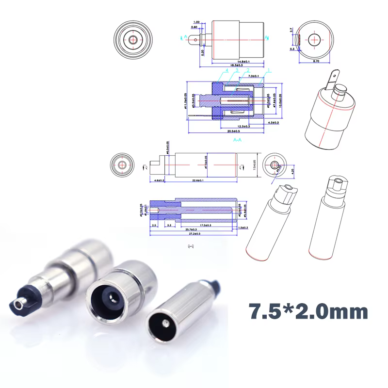 DC Power Plug And Jack Adapter For Charging And Connector