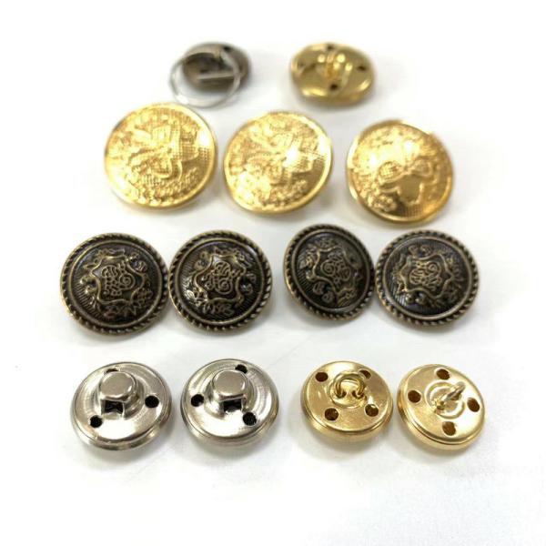 Wholesale metal sewing button custom logo brass buttons
