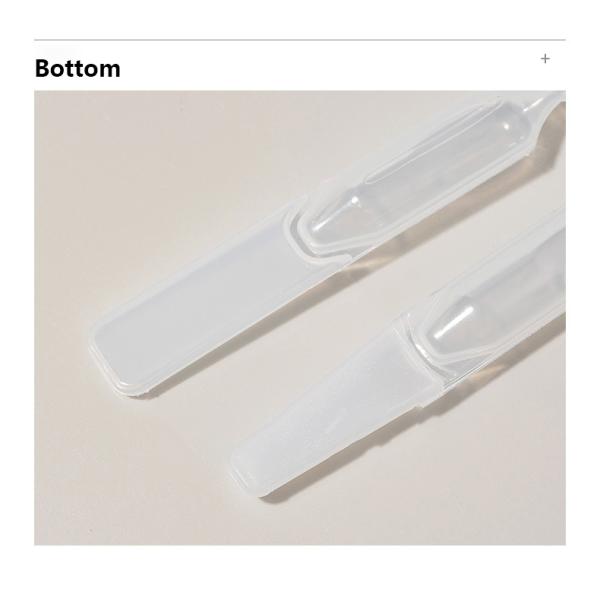 Hygienic and precise dosage for post-surgical recovery and samples with consecutive row design cosmetic packaging for high-active ingredients