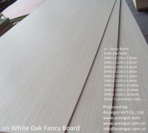 China White Oak Fancy Plywood 1220 x 2440mm on sale