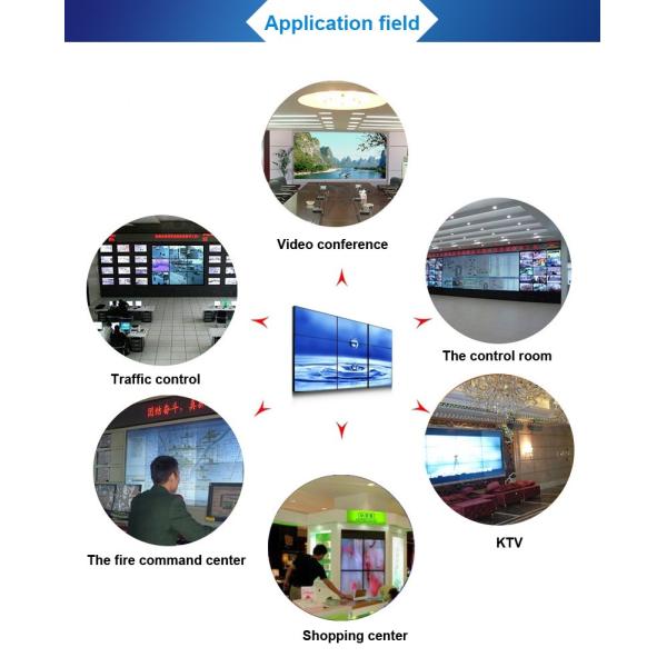 High Performance 46 Inch Digital Wall Display , Multiple Splicing Video Wall Panels