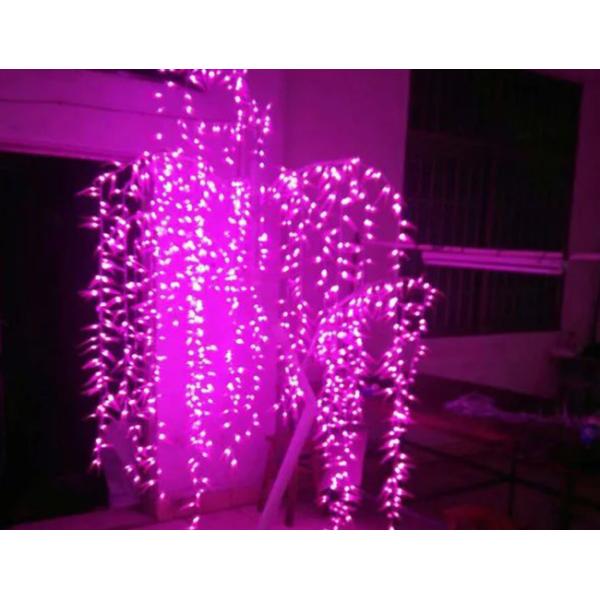 Plastic Lighted Artificial Trees , Fake Weeping Willow Tree With LED