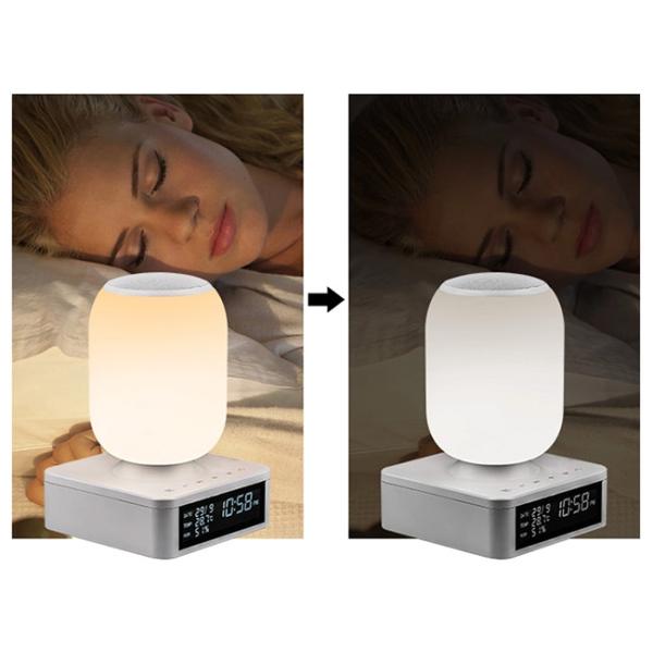 Bedside LED Light Bluetooth Speaker Lamp 6000mAh Battery With APP Controlled