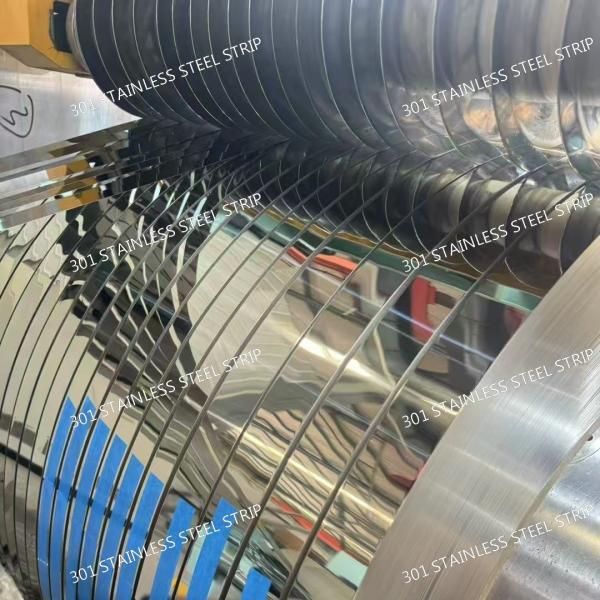 301 Stainless Steel Strip Full Hard Temper Custom Width / Thickness For Spring Clip Manufacturing