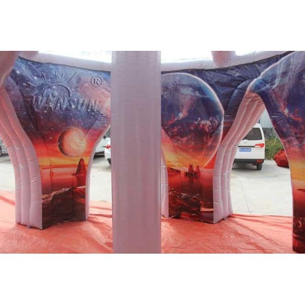 Inflatable Spider Tent Outer Space Rocket Themed For Hiring / Advertising