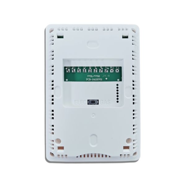 Fan Operation Mode ON Wired Temperature Controller Simple Thermostat Featuring Physical Dimensions 86mm W 125mm H 27mm D For Automation And Temperatur