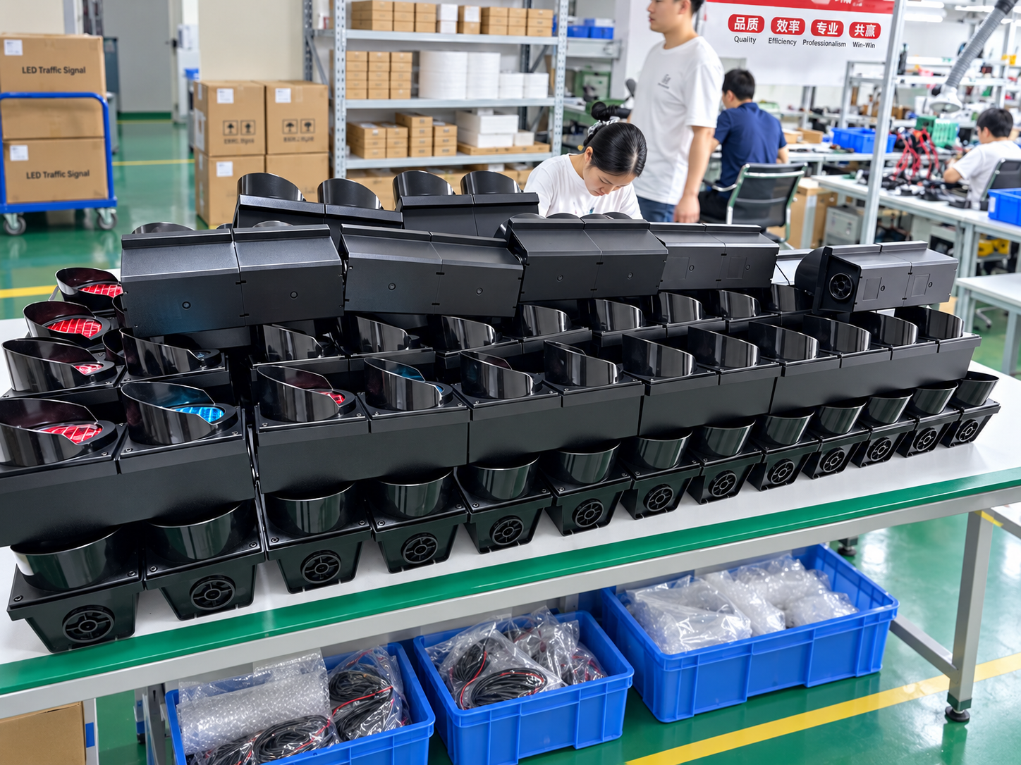 JD112F-C 100mm Red Green LED Traffic Light