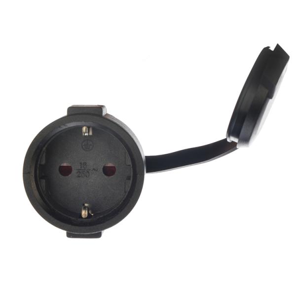 EU 2 Poles Socket Female End Type Oxygen Free Bared Stranded Copper Conductor Material Distributed Outlet Extension Cable