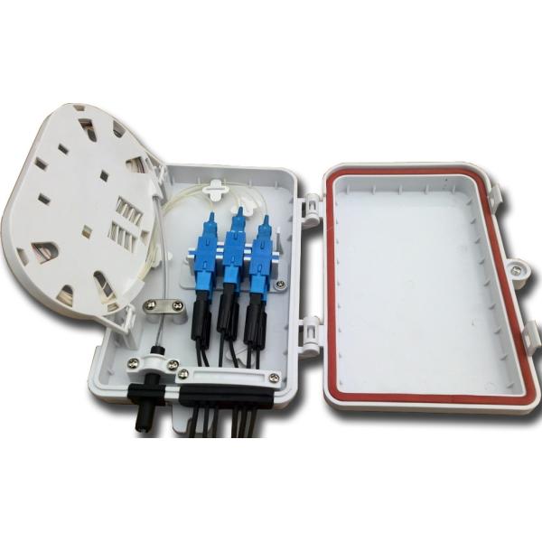 2 Port Plastic Optic Fiber Distribution Box 8 Port For FTTH / CATV
