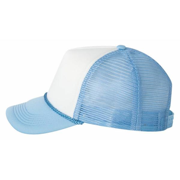 Solid Colors Cardinal Trucker Mesh Baseball Cap , Soft Mesh Trucker Hat 4 Birm Lines