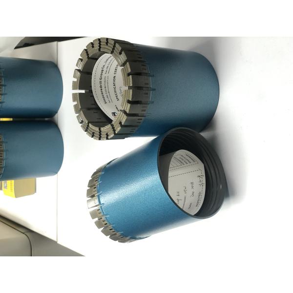 NTW Thin Wall Turbo Type Double Tube Diamond Core Bit , Diamond Drill Bit