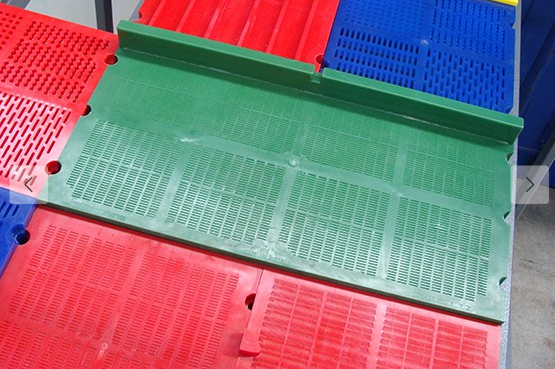 Slotted Apertures Polyurethane Screen Mesh Panel Fit Cylindrical Quarry