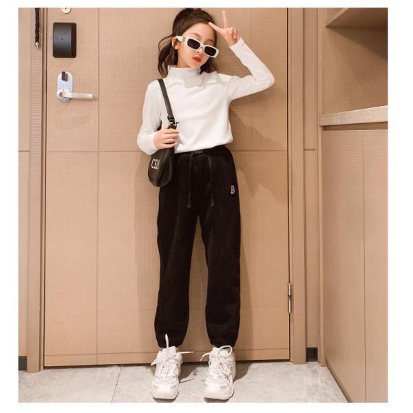 Spring Autumn Long Sleeve Turtleneck Undershirt Smiling Face Print Solid Color Size 120-170