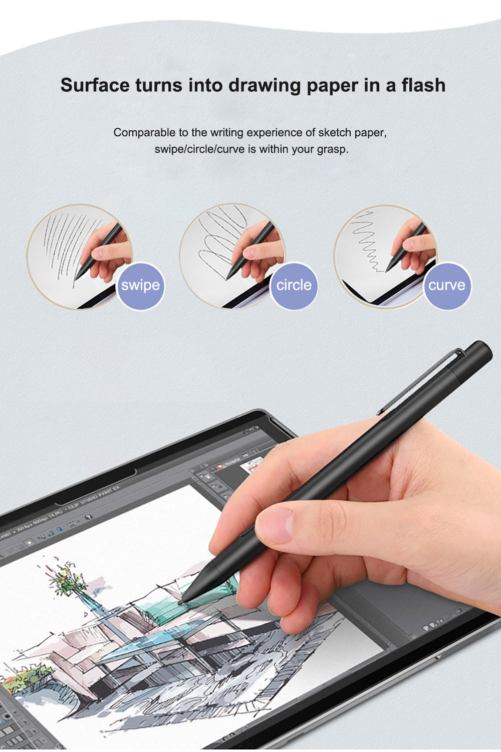 Tablet Tempered Screen Protector for Microsoft Surface Pro 9 8 7 Go 3 Glass High Quality Knock-Down Drawing Paper Ghm096 Laudtec Wholesale OEM/ODM