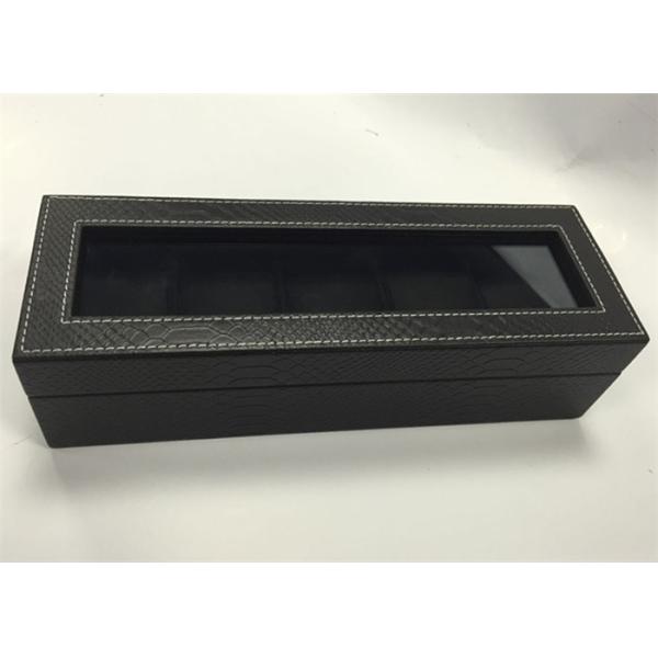 High End Style Watch Storage Box With Window Handmade Environmentally Friendly