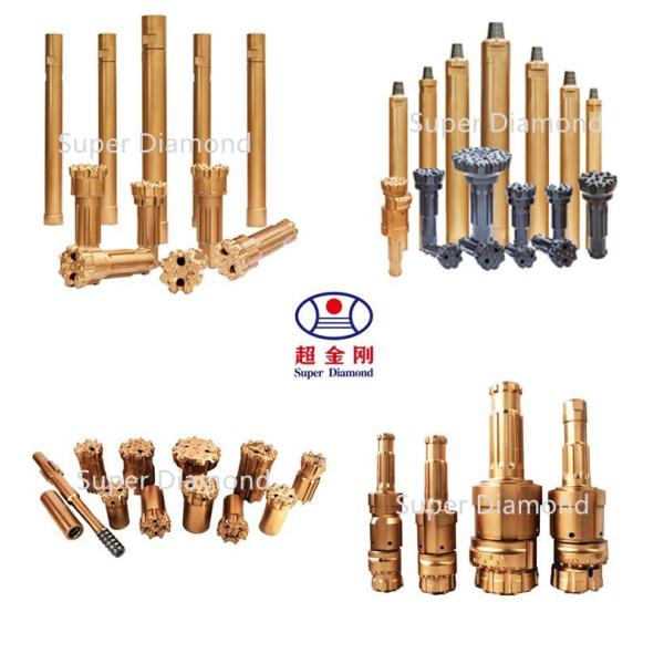 ISO 9001 2000 Certified T45-76mm Button Bit Drop Centre Face Domed Button 4 Flushing Holes with Forging Manufacturing Process