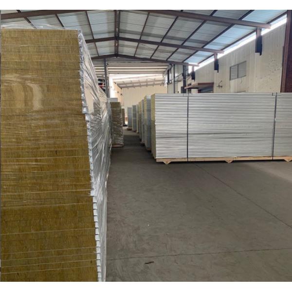 Dust-Free Workshop Clean Fire Insulation Rock Wool Sandwich Board