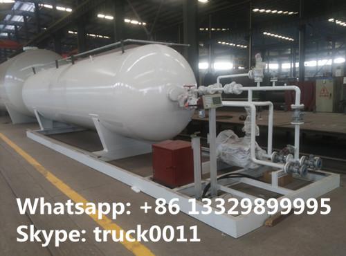 Buy 20,000L mobile skid-mounted lpg gas refilling station for gas cylinders, 8 metric tons skid-mounted propane plant at wholesale prices