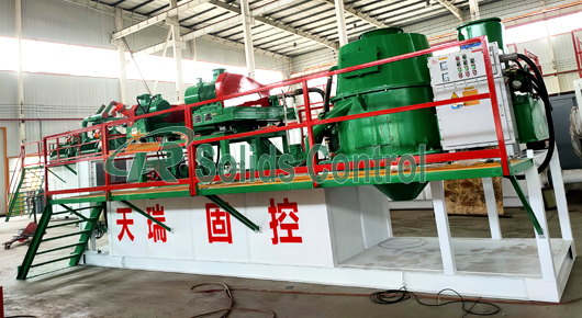 Skid Mounted Pitless Mud Treatment System With VFD Drive