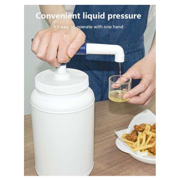 3000ml PE Container Plastic Condiment Pump Dispenser Set MD Head Type