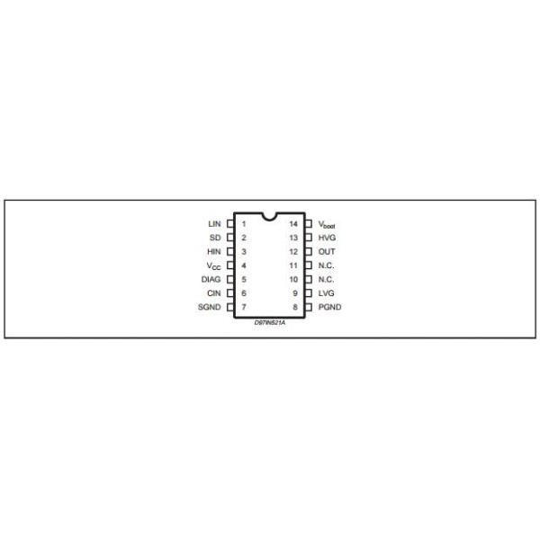 L6386D electronic integrated circuit Integrated Circuit Chip High Voltage High And Low Side Driver