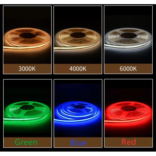 CE ROHS Approved Waterproof COB Strip Light with Switch Control and High Density 320leds