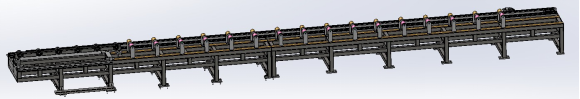 120 Tons Nominal Force CNC Plate Punching Production Line 25 Modules For Truck Flat Beam