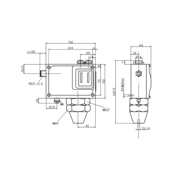 TL0202 Pressure Switch Medium Pressure Adjustable Pressure Controller