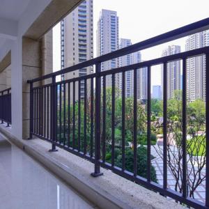 China Indoor Balcony Safety Iron Stair Handrail Zinc Stainless Tubular Railings on sale