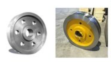 Heavy Industry Single Casting Forge Crane Wheel