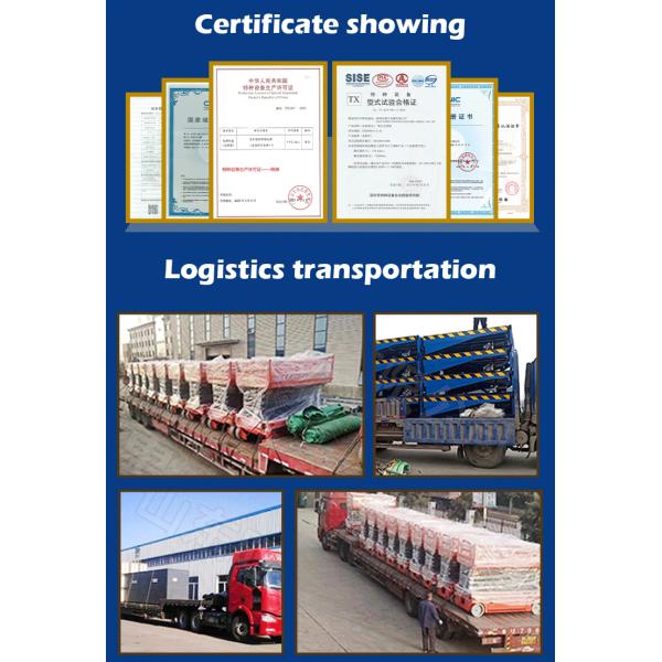 Mobile Elevating Work Platform Vertical Cargo Lift Hydraulic Scissor Portable Warehouse Scissor Lift