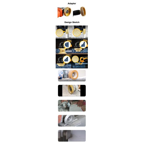 Angle Grinder 4 Inch Sintering Cup Diamond Wheel For Limestone
